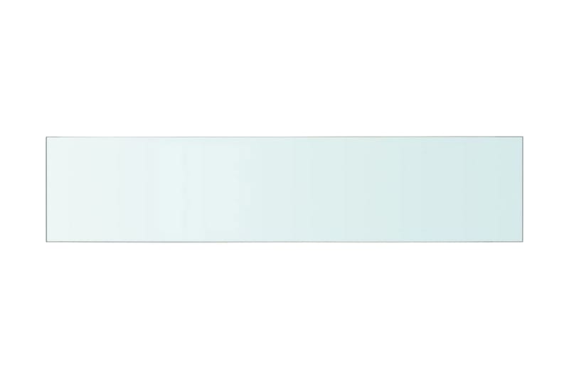 Hyllepanel klart glass 60x12 cm - Hylleplan til garderobe - Hylleplan & hyllekonsoll