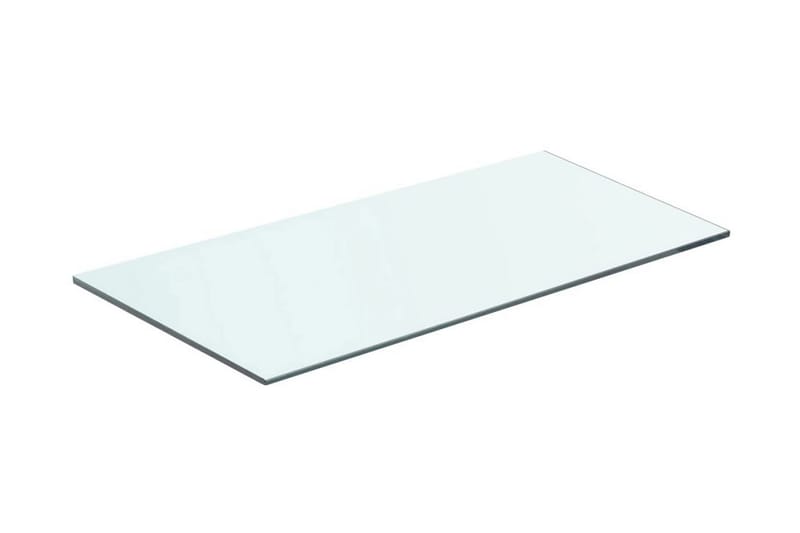 Hyllepanel klart glass 60x25 cm - Hylleplan til garderobe - Hylleplan & hyllekonsoll