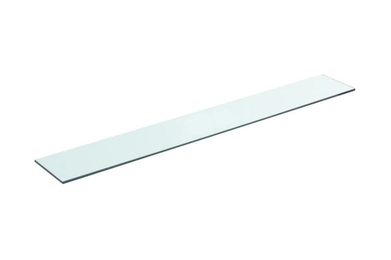 Hyllepanel klart glass 90x12 cm - Hylleplan & hyllekonsoll - Hylleplan til garderobe