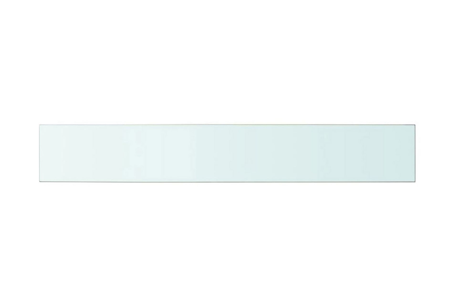 Hyllepaneler 2 stk klart glass 100x15 cm - Oppbevaring - Klesoppbevaring - Garderober & garderobesystem - Innredning garderobe - Hylleplan til garderobe