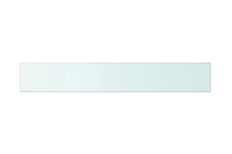 Hyllepaneler 2 stk klart glass 100x15 cm - Oppbevaring - Klesoppbevaring - Garderober & garderobesystem - Innredning garderobe - Hylleplan til garderobe