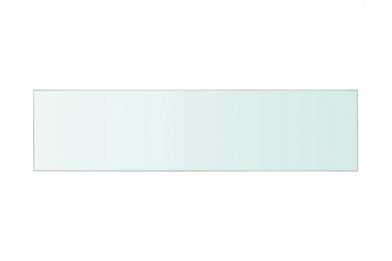 Hyllepaneler 2 stk klart glass 100x25 cm - Oppbevaring - Klesoppbevaring - Garderober & garderobesystem - Innredning garderobe - Hylleplan til garderobe