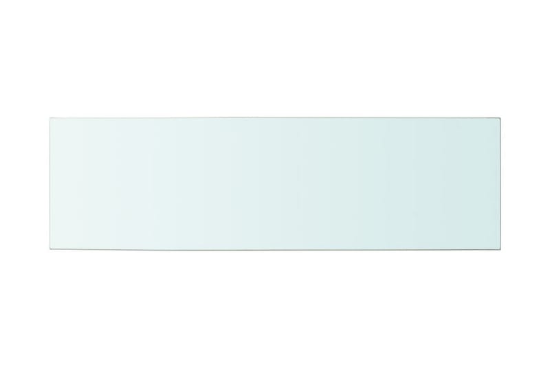 Hyllepaneler 2 stk klart glass 100x30 cm - Oppbevaring - Klesoppbevaring - Garderober & garderobesystem - Innredning garderobe - Hylleplan til garderobe