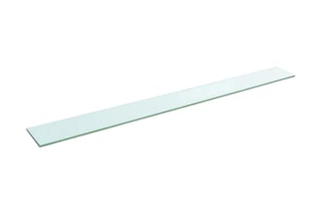 Hyllepaneler 2 stk klart glass 110x12 cm - Oppbevaring - Klesoppbevaring - Garderober & garderobesystem - Innredning garderobe - Hylleplan til garderobe