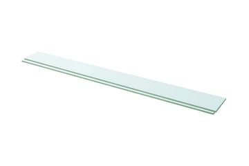 Hyllepaneler 2 stk klart glass 110x12 cm - Oppbevaring - Klesoppbevaring - Garderober & garderobesystem - Innredning garderobe - Hylleplan til garderobe