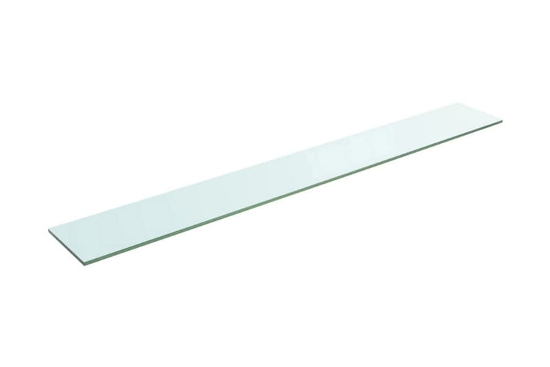 Hyllepaneler 2 stk klart glass 110x15 cm - Hylleplan til garderobe - Hylleplan & hyllekonsoll