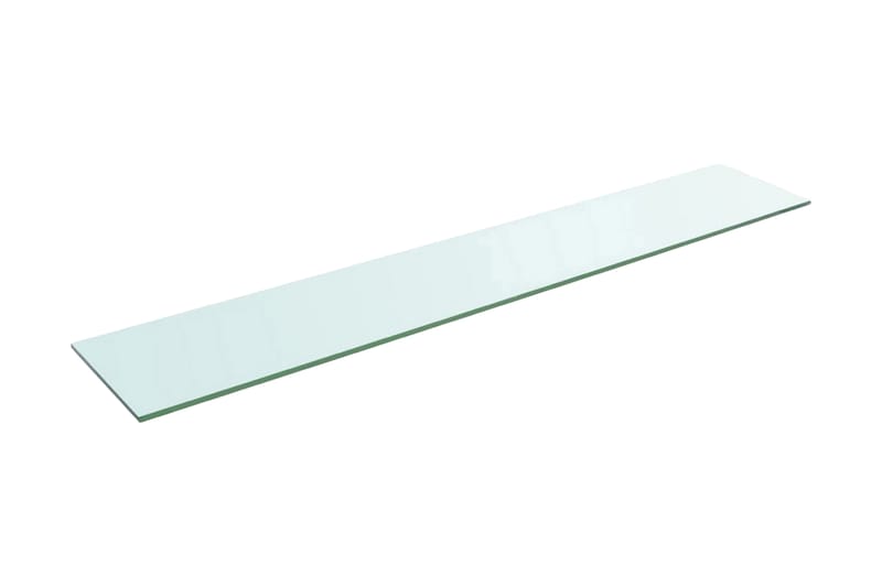 Hyllepaneler 2 stk klart glass 110x20 cm - Hylleplan til garderobe - Hylleplan & hyllekonsoll