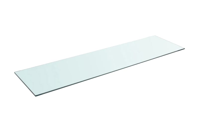 Hyllepaneler 2 stk klart glass 110x30 cm - Hylleplan til garderobe - Hylleplan & hyllekonsoll