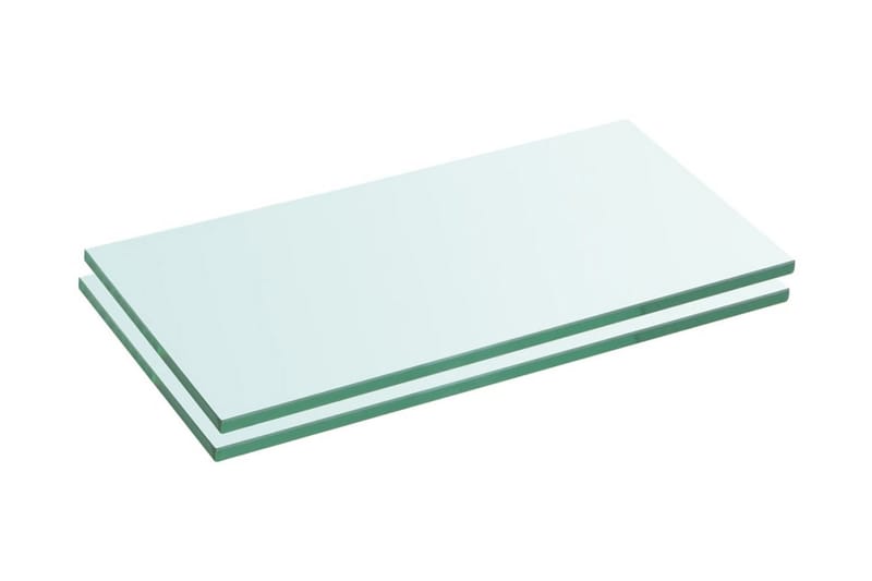 Hyllepaneler 2 stk klart glass 20x30 cm - Oppbevaring - Klesoppbevaring - Garderober & garderobesystem - Innredning garderobe - Hylleplan til garderobe