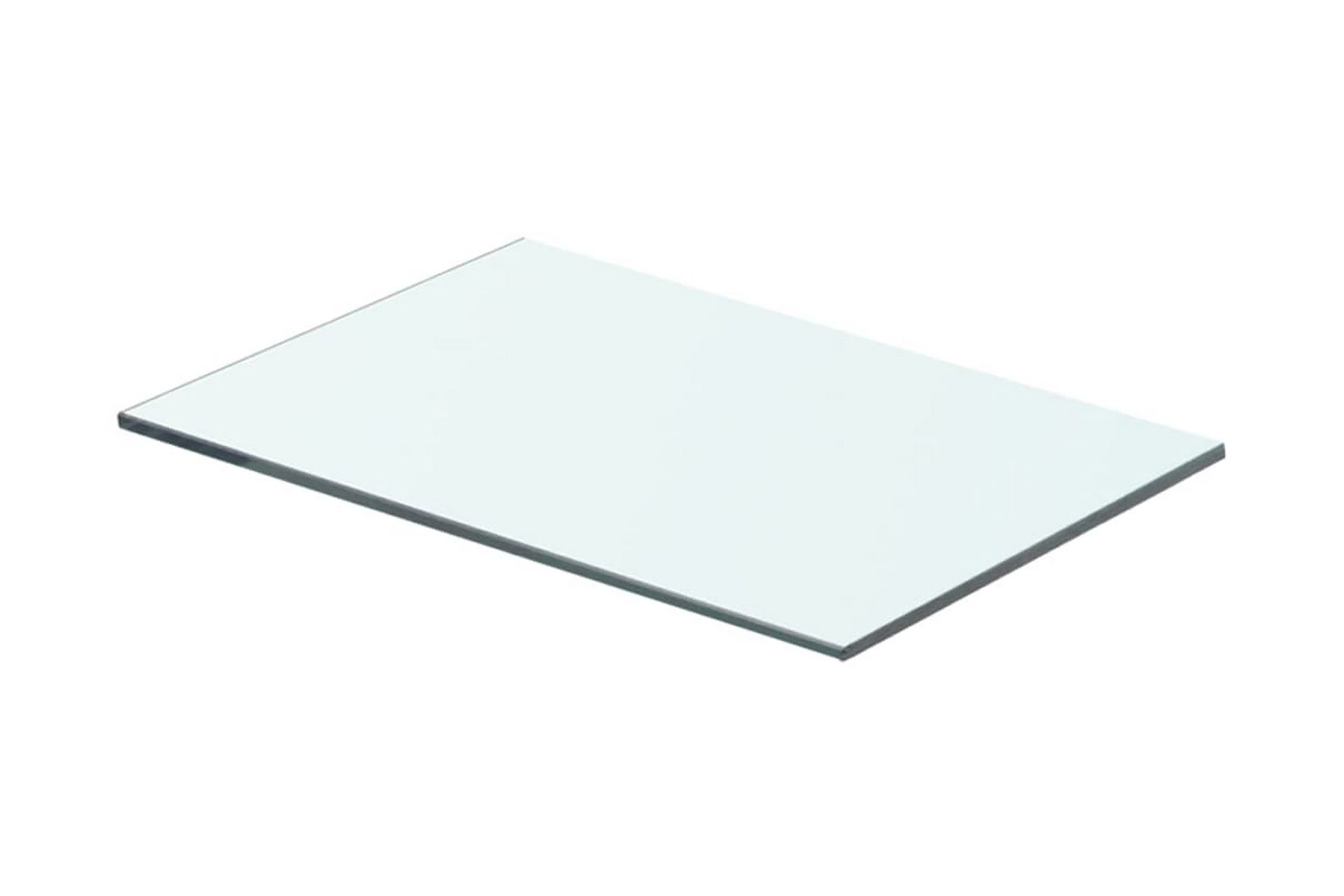 Hyllepaneler 2 stk klart glass 40x20 cm - Oppbevaring - Klesoppbevaring - Garderober & garderobesystem - Innredning garderobe - Hylleplan til garderobe