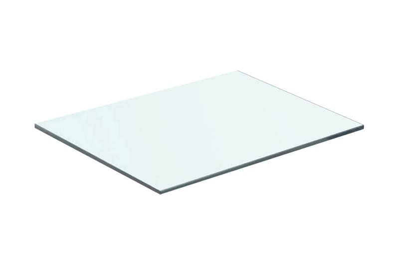 Hyllepaneler 2 stk klart glass 40x25 cm - Oppbevaring - Klesoppbevaring - Garderober & garderobesystem - Innredning garderobe - Hylleplan til garderobe