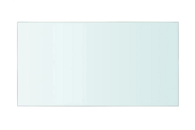 Hyllepaneler 2 stk klart glass 40x25 cm - Oppbevaring - Klesoppbevaring - Garderober & garderobesystem - Innredning garderobe - Hylleplan til garderobe