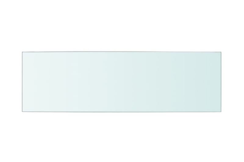 Hyllepaneler 2 stk klart glass 50x15 cm - Oppbevaring - Klesoppbevaring - Garderober & garderobesystem - Innredning garderobe - Hylleplan til garderobe