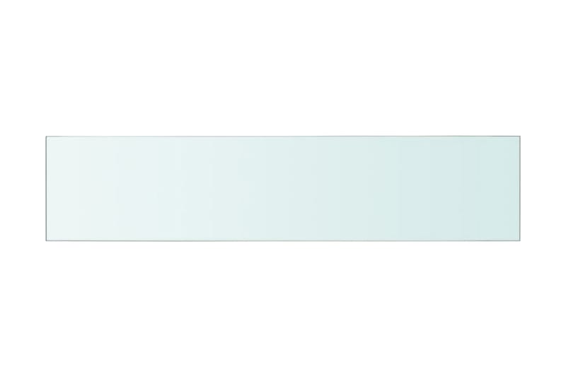Hyllepaneler 2 stk klart glass 60x12 cm - Oppbevaring - Klesoppbevaring - Garderober & garderobesystem - Innredning garderobe - Hylleplan til garderobe