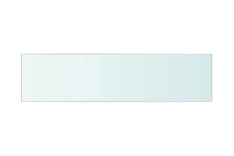 Hyllepaneler 2 stk klart glass 60x15 cm - Oppbevaring - Klesoppbevaring - Garderober & garderobesystem - Innredning garderobe - Hylleplan til garderobe
