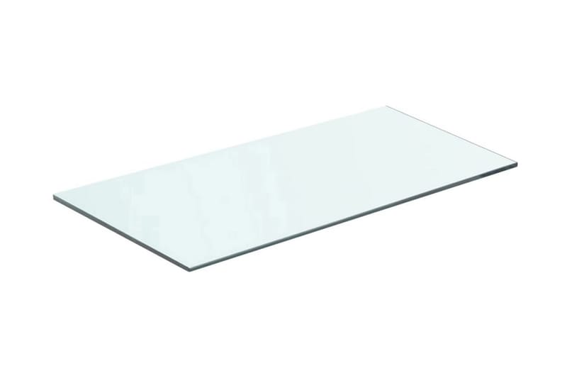 Hyllepaneler 2 stk klart glass 60x25 cm - Hylleplan til garderobe - Hylleplan & hyllekonsoll