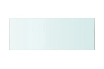 Hyllepaneler 2 stk klart glass 60x25 cm - Oppbevaring - Klesoppbevaring - Garderober & garderobesystem - Innredning garderobe - Hylleplan til garderobe