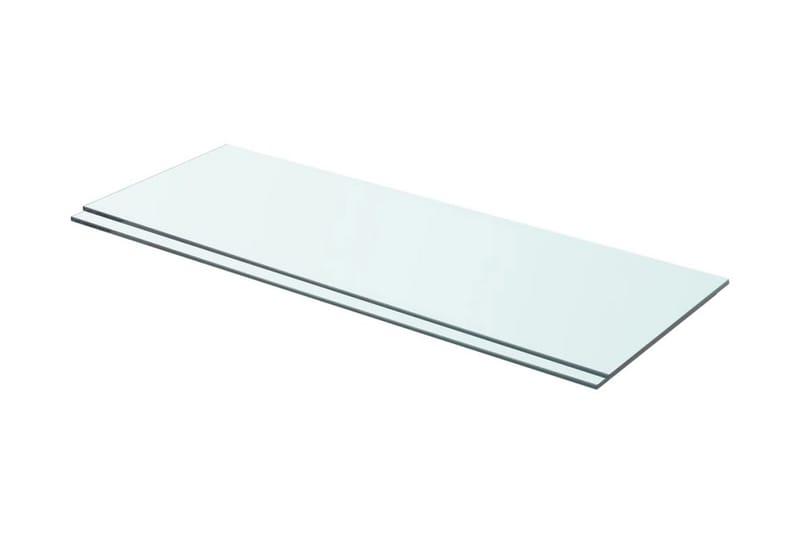 Hyllepaneler 2 stk klart glass 70x25 cm - Oppbevaring - Klesoppbevaring - Garderober & garderobesystem - Innredning garderobe - Hylleplan til garderobe