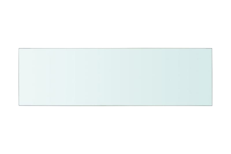 Hyllepaneler 2 stk klart glass 80x25 cm - Oppbevaring - Klesoppbevaring - Garderober & garderobesystem - Innredning garderobe - Hylleplan til garderobe