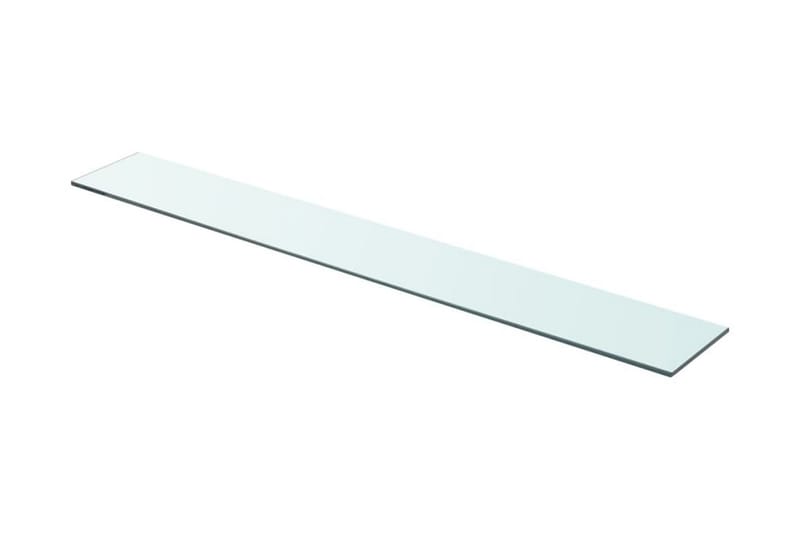 Hyllepaneler 2 stk klart glass 90x12 cm - Oppbevaring - Klesoppbevaring - Garderober & garderobesystem - Innredning garderobe - Hylleplan til garderobe