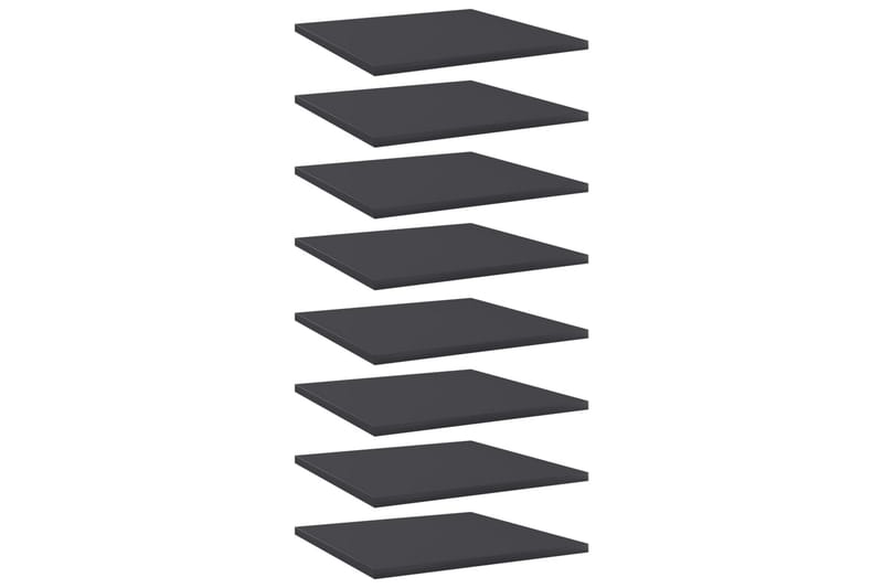 Hylleplater 8 stk grå 40x40x1,5 cm sponplate - Grå - Oppbevaring - Klesoppbevaring - Garderober & garderobesystem - Innredning garderobe - Hylleplan til garderobe