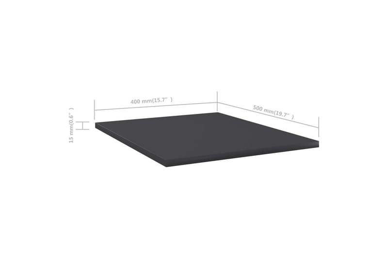 Hylleplater 8 stk grå 40x50x1,5 cm sponplate - Grå - Oppbevaring - Klesoppbevaring - Garderober & garderobesystem - Innredning garderobe - Hylleplan til garderobe
