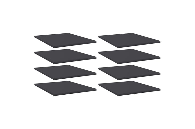 Hylleplater 8 stk grå 40x50x1,5 cm sponplate - Grå - Oppbevaring - Klesoppbevaring - Garderober & garderobesystem - Innredning garderobe - Hylleplan til garderobe