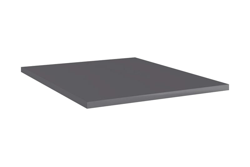 Hylleplater 8 stk høyglans grå 40x50x1,5 cm sponplate - Grå - Oppbevaring - Klesoppbevaring - Garderober & garderobesystem - Innredning garderobe - Hylleplan til garderobe