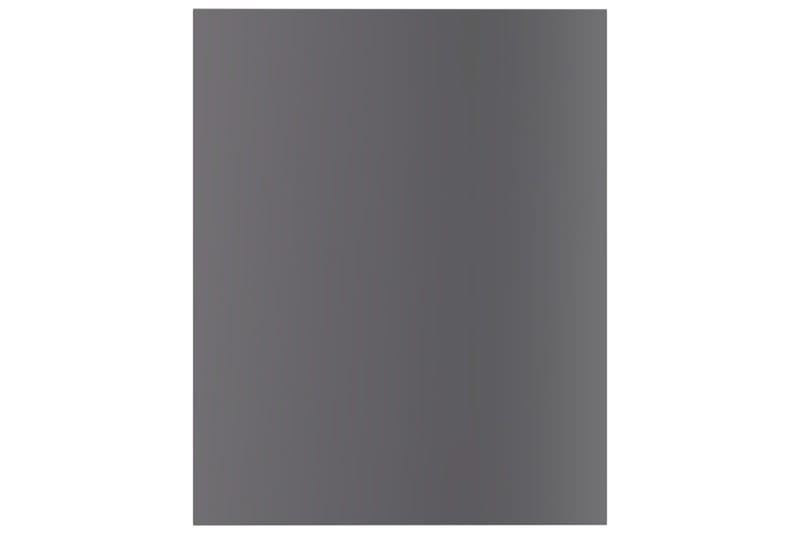 Hylleplater 8 stk høyglans grå 40x50x1,5 cm sponplate - Grå - Hylleplan & hyllekonsoll - Hylleplan til garderobe