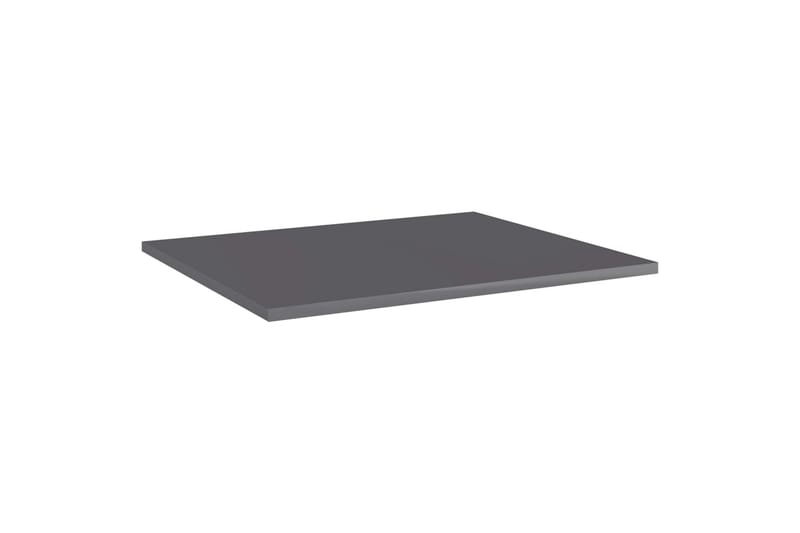 Hylleplater 8 stk høyglans grå 60x50x1,5 cm sponplate - Grå - Oppbevaring - Klesoppbevaring - Garderober & garderobesystem - Innredning garderobe - Hylleplan til garderobe