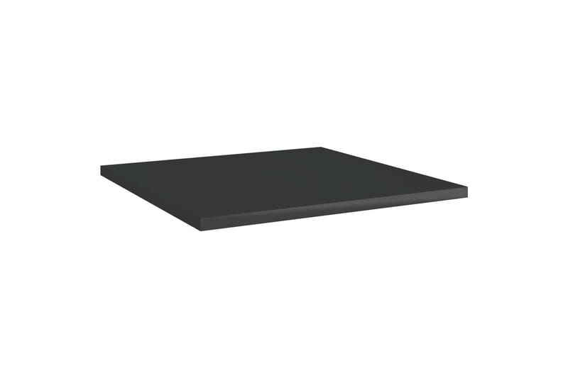 Hylleplater 8 stk høyglans svart 40x40x1,5 cm sponplate - Svart - Hylleplan & hyllekonsoll - Hylleplan til garderobe