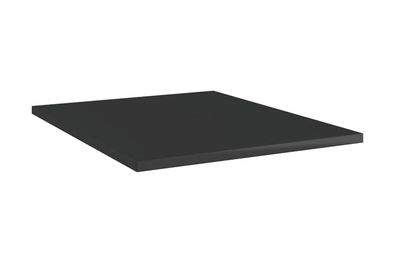 Hylleplater 8 stk høyglans svart 40x50x1,5 cm sponplate - Svart - Hylleplan til garderobe - Hylleplan & hyllekonsoll
