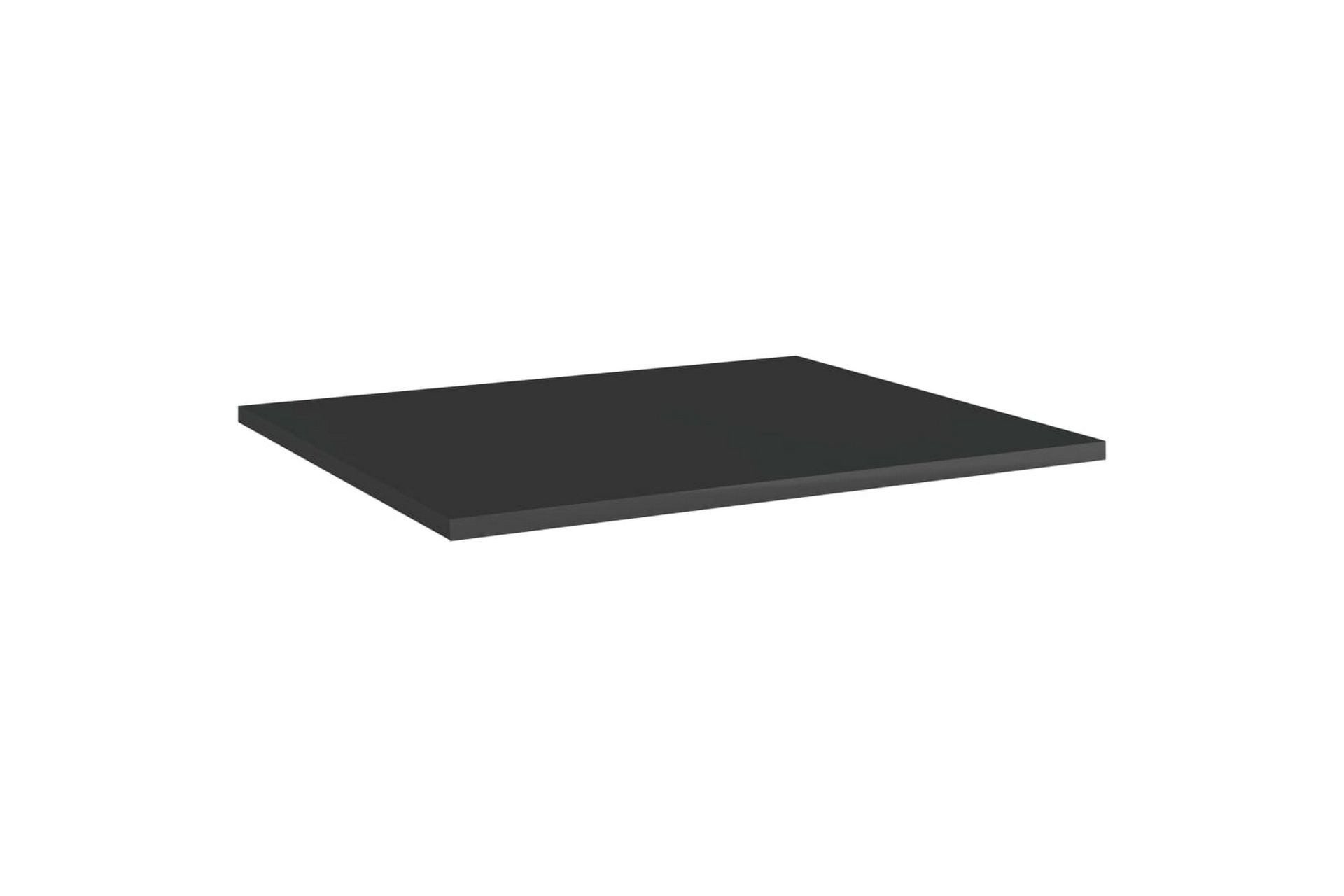 Hylleplater 8 stk høyglans svart 60x50x1,5 cm sponplate - Svart - Oppbevaring - Klesoppbevaring - Garderober & garderobesystem - Innredning garderobe - Hylleplan til garderobe