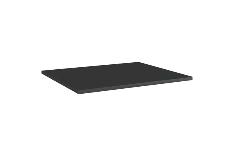 Hylleplater 8 stk høyglans svart 60x50x1,5 cm sponplate - Svart - Oppbevaring - Klesoppbevaring - Garderober & garderobesystem - Innredning garderobe - Hylleplan til garderobe