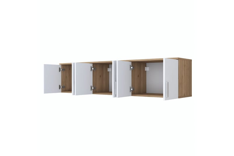 Lukkha Gangmøbel - Valnøtt/Hvit - Oppbevaring - Klesoppbevaring - Garderober & garderobesystem - Innredning garderobe - Kurvstativ