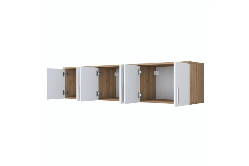 Lukkha Gangmøbel - Valnøtt/Hvit - Oppbevaring - Klesoppbevaring - Garderober & garderobesystem - Innredning garderobe - Kurvstativ