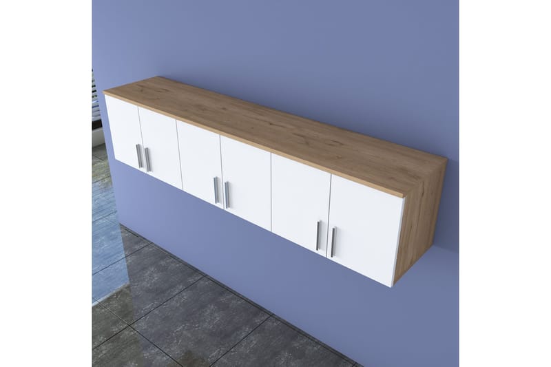 Lukkha Gangmøbel - Valnøtt/Hvit - Oppbevaring - Klesoppbevaring - Garderober & garderobesystem - Innredning garderobe - Kurvstativ