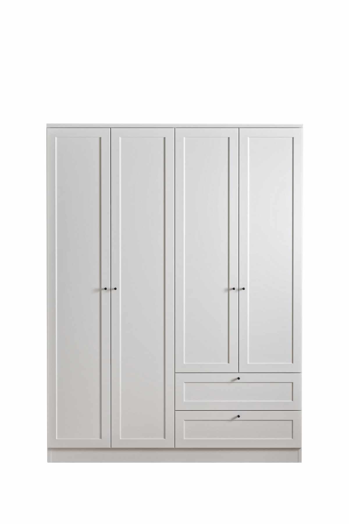 Interlaken garderobe 137x210 cm - Hvit