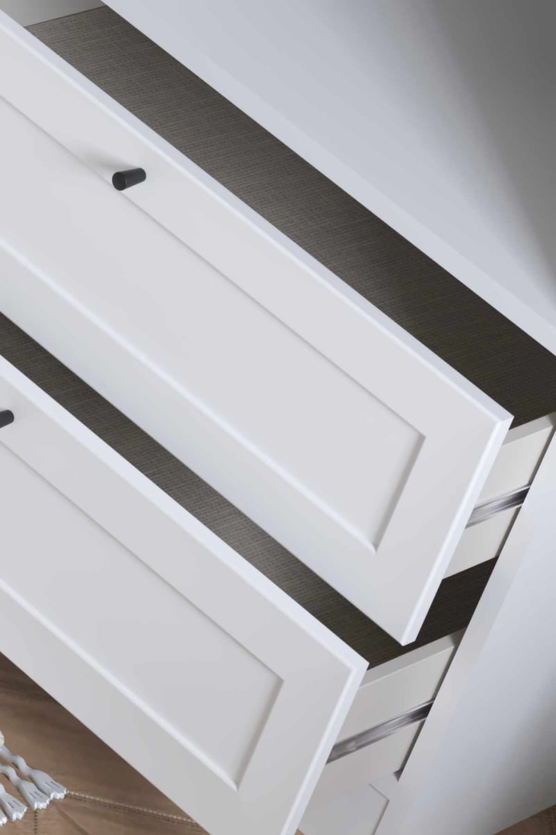 Interlaken garderobe 205x210 cm - Hvit - Oppbevaring - Klesoppbevaring - Garderober & garderobesystem - Garderobeskap & klesskap