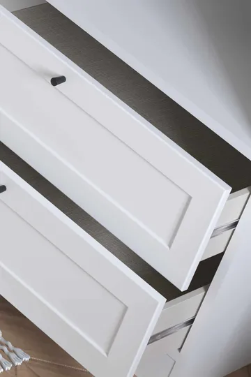 Interlaken garderobe 205x210 cm - Hvit - Oppbevaring - Klesoppbevaring - Garderober & garderobesystem - Garderobeskap & klesskap