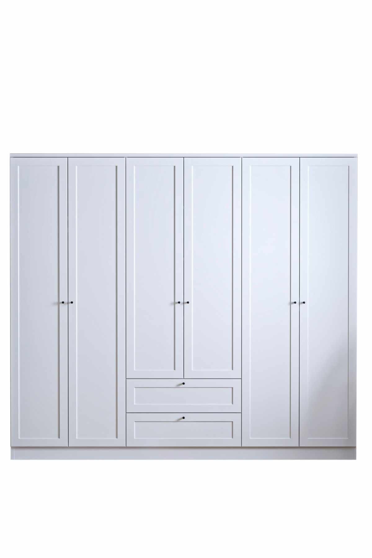 Interlaken garderobe 205x210 cm - Hvit