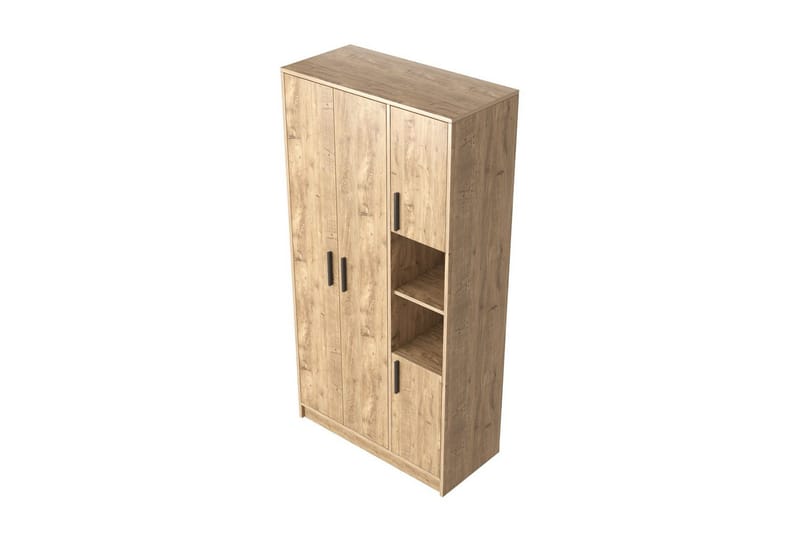 Iskral Garderobe 90x177 cm - Brun - Oppbevaring - Klesoppbevaring - Garderober & garderobesystem
