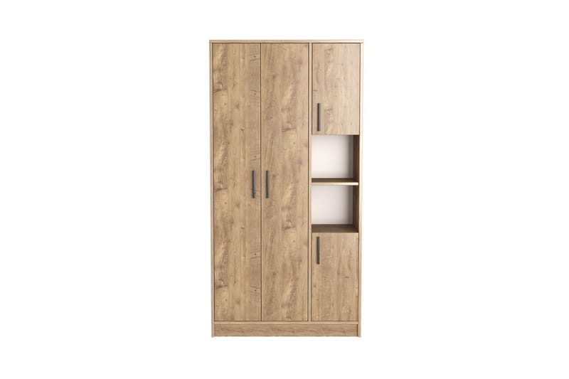 Iskral Garderobe 90x177 cm - Brun - Oppbevaring - Klesoppbevaring - Garderober & garderobesystem