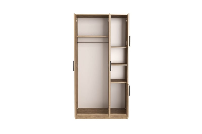 Iskral Garderobe 90x177 cm - Brun - Oppbevaring - Klesoppbevaring - Garderober & garderobesystem