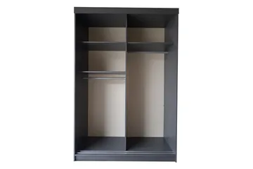Isolaz Garderobeskap Med Speil 138x205 cm - Hvit/Grå - Oppbevaring - Klesoppbevaring - Garderober & garderobesystem