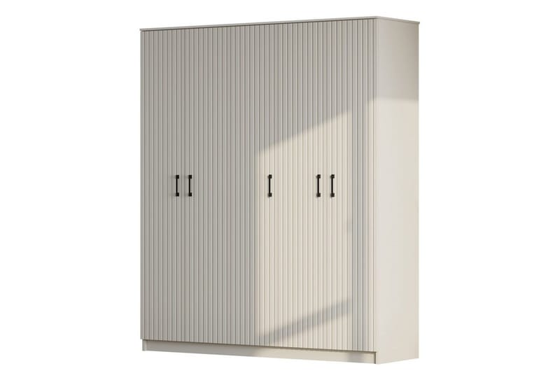 Ivon Garderobe 175x210 cm, Matt Hvit