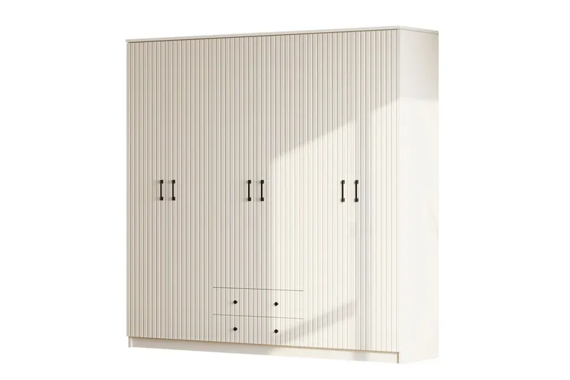 Ivon Garderobe 210x210 cm, Matt Hvit