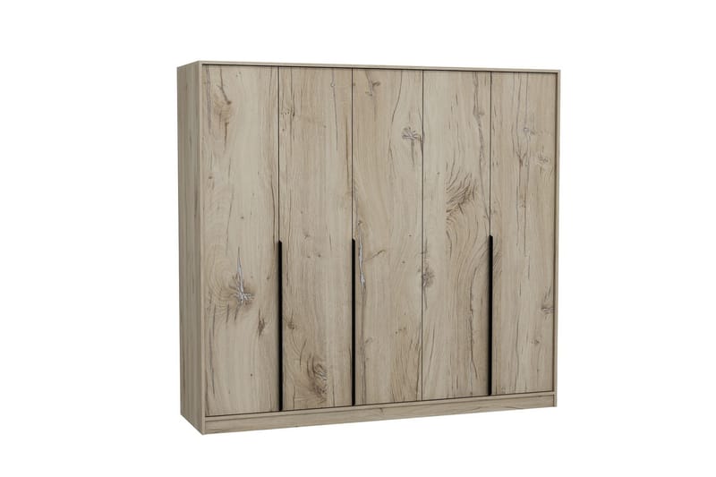Jarlech Garderobe 60x210 cm - Valnøtt - Oppbevaring - Klesoppbevaring - Garderober & garderobesystem