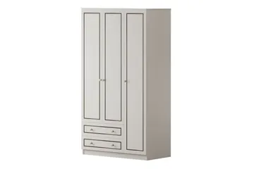 Javric Garderobesskåp 105x180 cm - Matt Hvit - Oppbevaring - Klesoppbevaring - Garderober & garderobesystem - Garderobeskap & klesskap