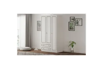 Javric Garderobesskåp 105x180 cm - Matt Hvit - Oppbevaring - Klesoppbevaring - Garderober & garderobesystem - Garderobeskap & klesskap